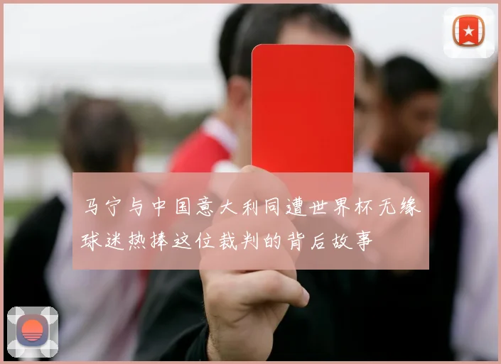 马宁与中国意大利同遭世界杯无缘球迷热捧这位裁判的背后故事